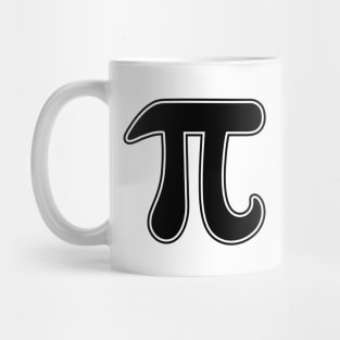 Black and white pi sign Mug